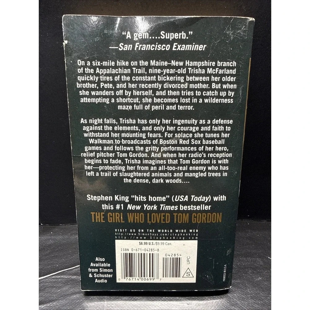 The Girl Who Loved Tom Gordon - 0671042858, paperback, Stephen King